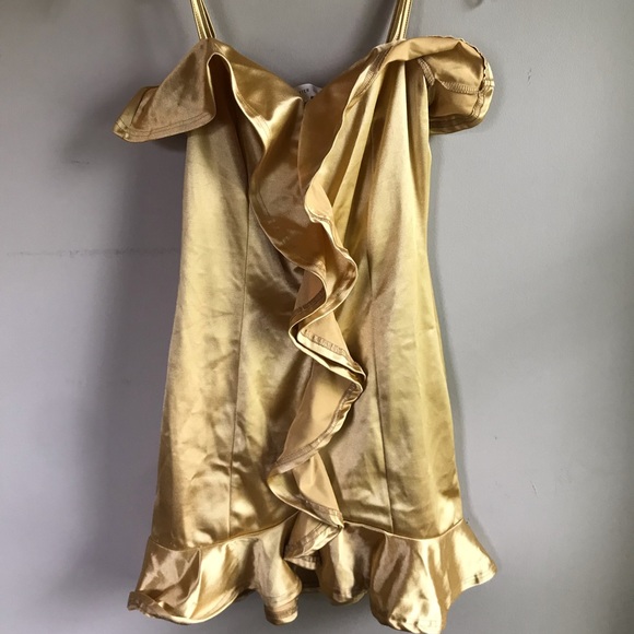 Forever 21 Dresses & Skirts - Forever 21 Gold Mini Dress
